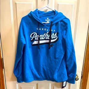 NWT NFL Fanatics Carolina Panthers Blue Hoodie Women’s size M